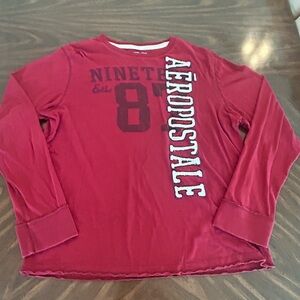 Aeropostale Burgundy Long Sleeve Top